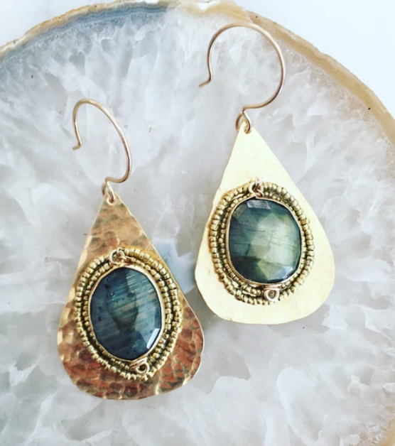 Labradorite Drop Earrings